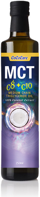 CoCoCare MCT油 C8+C10 中鍊三酸甘油酯油 250ml 椰子萃取, 1個