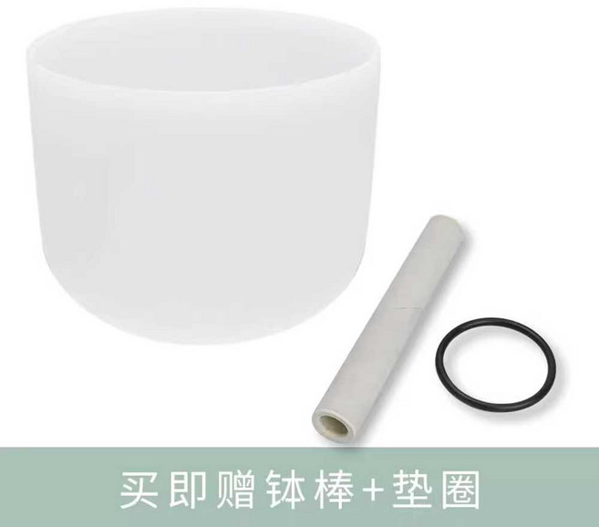 크리스탈 싱잉볼 명상 요가 테라피 힐링 릴렉스 악기, 1개, 15cm (6인치) 볼세트