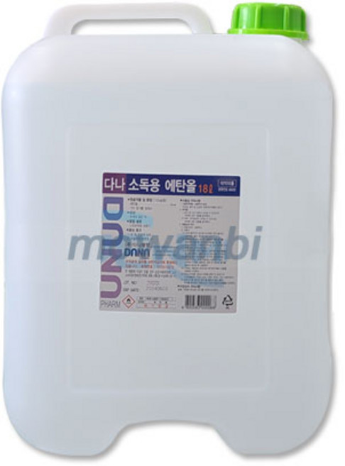 다나 조은팜 소독용 에탄올 18L 1개