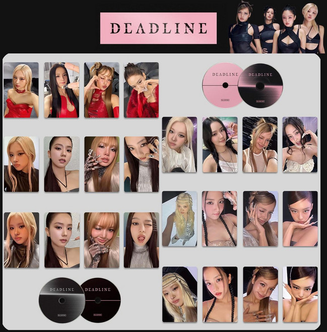 BLACKPINK DEADLINE 周邊小卡, 1個, 全套六款 24張 送卡膜
