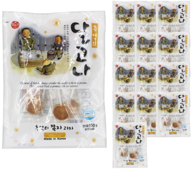 한울식품 추억의 달고나 150g 14봉지 1박스 캔디 무, 14개