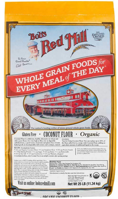 밥스 레드 밀 유기농 코코넛 가루 11.3kg Bob's Red Mill Organic Coconut Flour 400 Ounce, 1개