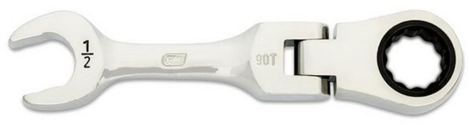 GEARWRENCH 1.1cm(7/16인치) 90톱니 12포인트 스터비 플렉스 콤비네이션 래칫 렌치 | 86872, 1.3cm(1/2인치), 1