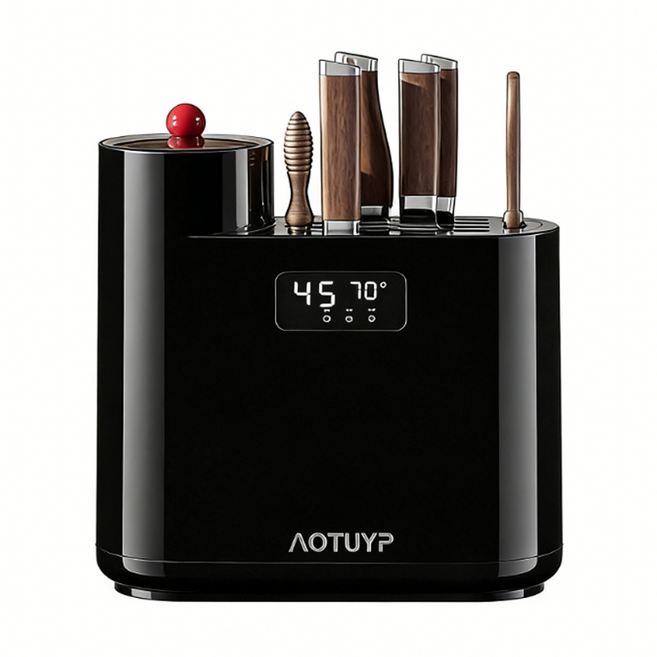 나이프케어 자외선 칼소독기 건조기 일체형 주방 살균기, 블랙, 단일품목