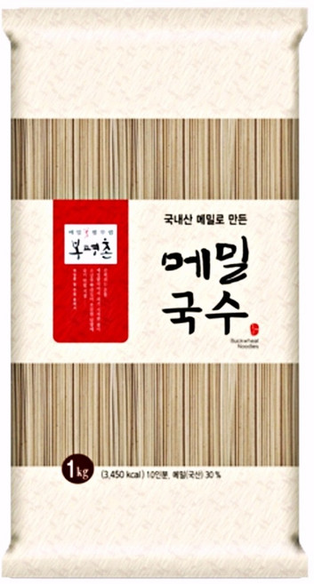 봉평촌 메밀국수, 1kg, 3개