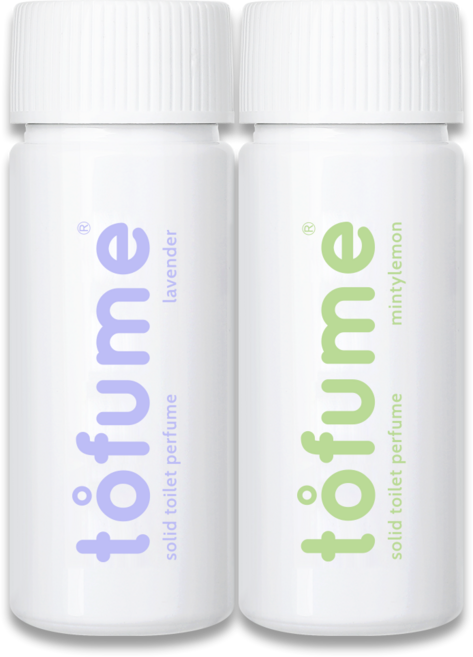 토퓸 토일렛 퍼퓸 화장실 방향제, 24g, 2개, 라벤더(30정), 민티레몬(30정)