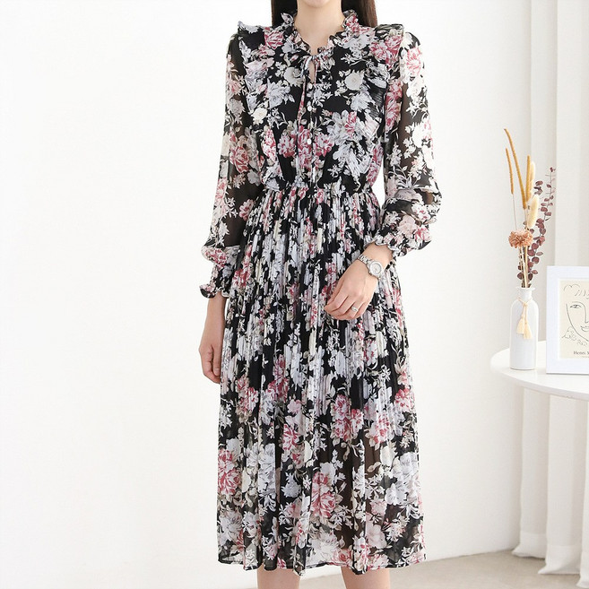 플라워 프릴 포인트 원피스_M2602OP016A