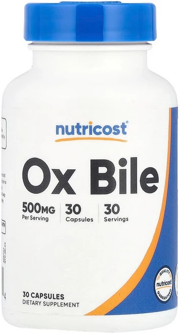 Nutricost 소 담즙 500mg 캡슐 30정 NCS-57406, 1 - 쿠팡