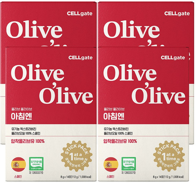 올리브 올라이브 스틱형 올리브오일 유기농 엑스트라버진 스페인산, 8g, 56개