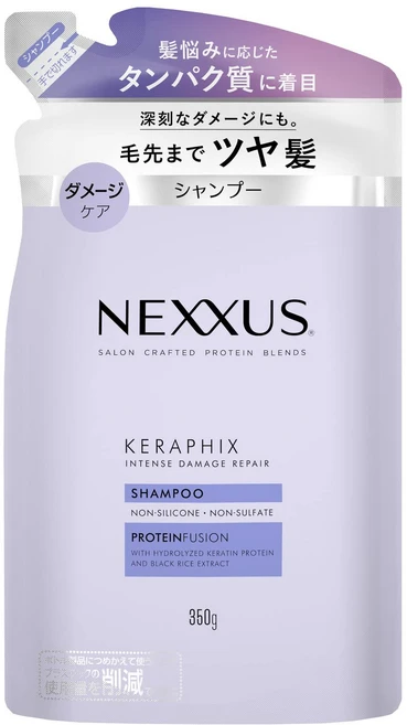 Nexxus NEXXUS(넥서스) 인텐스 데미지 리페어 샴푸 리필용 350g 일본제, 1개 - 쿠팡
