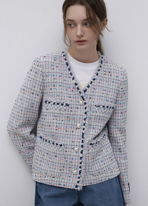 잇미샤 칼라리스 트위드 자켓 ITQ3WJK770C ITQ3WJK770-CW