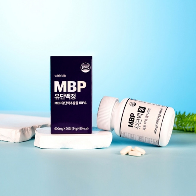 WB MBP유단백추출물 600mg x 90정 초록입혼합분말, 1개