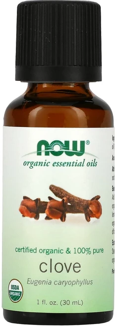 NOW Foods 유기농 에센셜 오일 클로브 1 fl oz (30 ml), NOWFoods유기농에센셜오일클로브1floz30ml, 1개, 30ml - 쿠팡