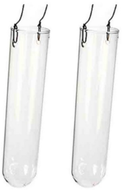 삼호유리 시험관 행잉볼 2개, 투명