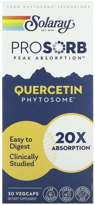 새해 첫좋은선물 Solaray 퀘르세틴 파이토솜 250mg 베지 캡슐 30정 제대로 할인합니다, Solaray퀘르세틴파이토솜250mg베지캡슐30정, 1개 - 쿠팡
