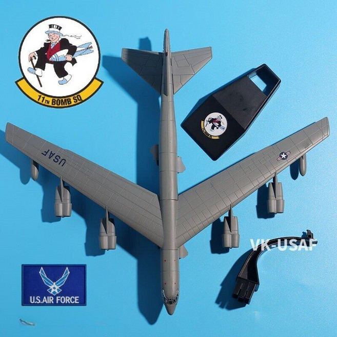도랑가게 B52폭격기 군용기 미국 1:200 전투기 모형, 1개, 200 B-52 11중대