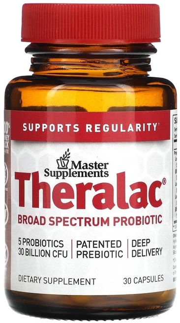 마스터서플라이먼트 Theralac 브로드 스펙트럼 프로바이오틱 캡슐 30정, 1개 - 쿠팡