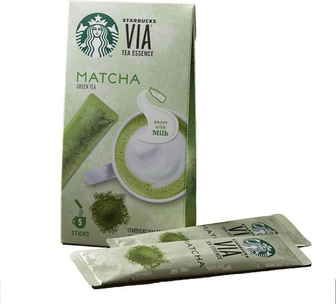 말차라떼 일본녹차가루 말차가루 녹차라떼 Starbucks (스타벅스) 스타벅스 비아® 티에센스 말차, 1개, 1개입
