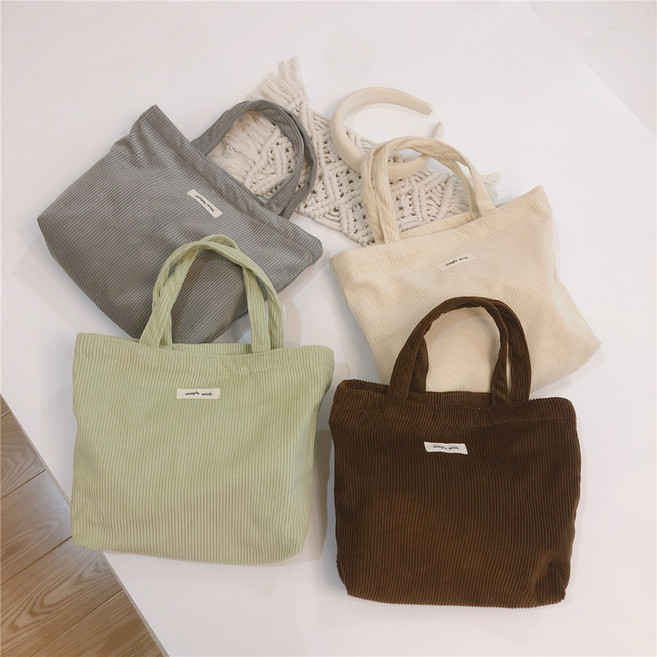 몰랑이마켓 코듀로이 데일리 가방 셋트