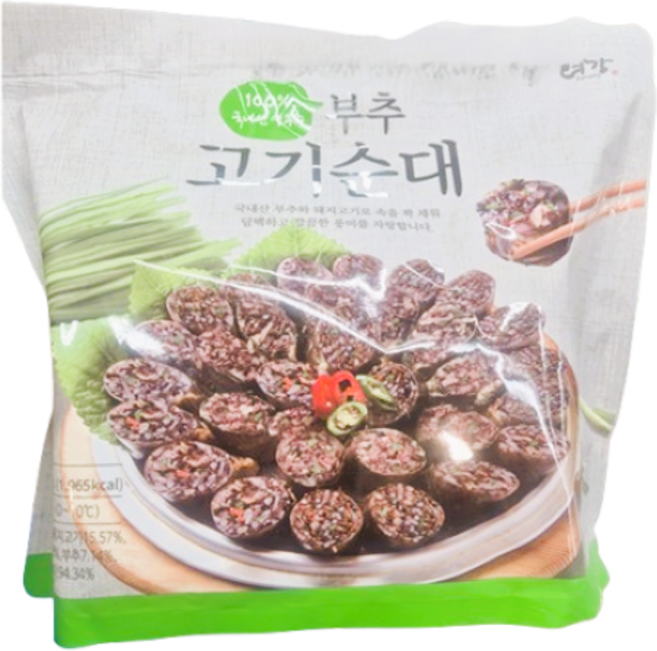 려강 부추 고기순대 국내산 정통분식 든든한한끼 코스트코 (아이스박스), 500g, 3개
