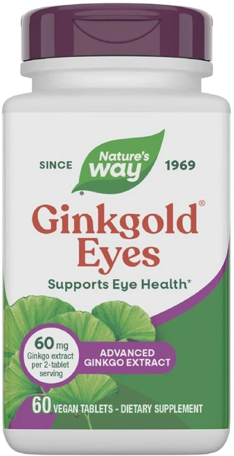 네이쳐스웨이 징크골드 아이즈 비건 타블렛, 60정, 1개 - 쿠팡