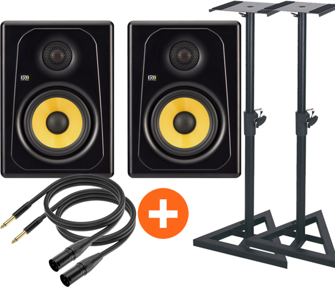KRK KREATE 5 x 스피커 스탠드 패키지