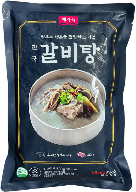 대도식품 냉동 갈비탕, 25개, 600g