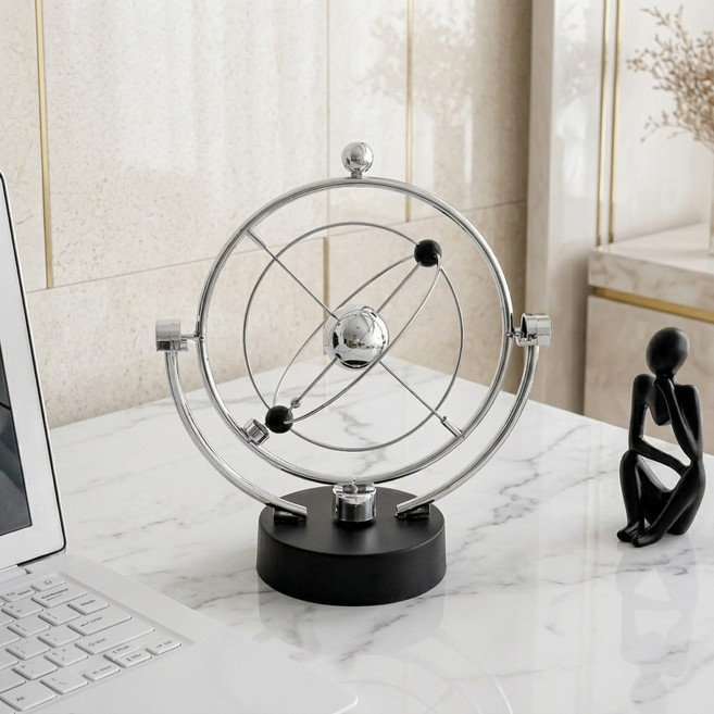 하네르 진자운동 회전형 키네틱아트, 블랙, 1개