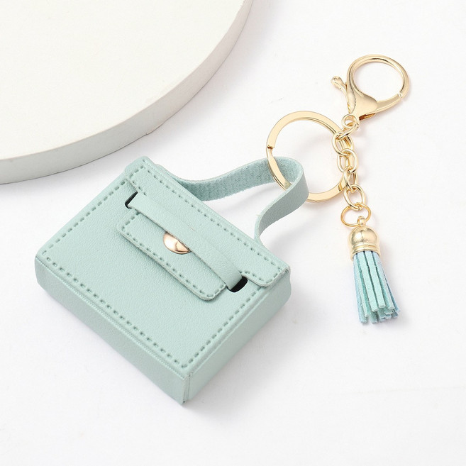 SZ3008 미니 가방 키링 에어팟 케이스, 1개, 스카이