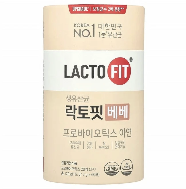 Lactofit 프로바이오틱 베베 스틱 60개 각 2g LFT-67861, 1개 - 쿠팡