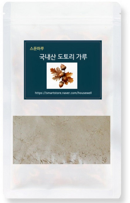 스푼하루 국산도토리가루 도토리묵 분말 가루, 1개, 1kg