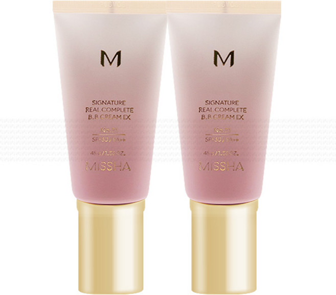 미샤 M 시그너처 리얼 컴플릿 BB크림 SPF25 PA++ 45g, 21호, 4개