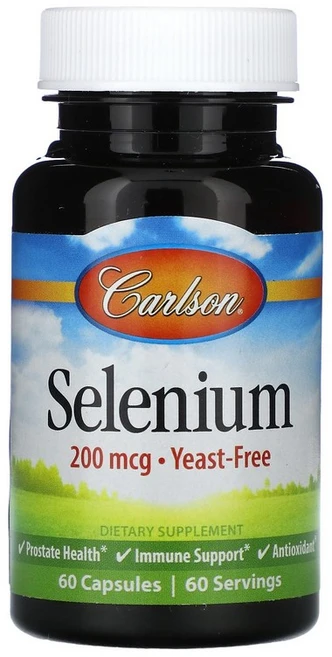 [125585] Carlson 칼슨 셀렌 200mcg 60캡슐, [01]60 Stuck, 1개, 60정 - 쿠팡