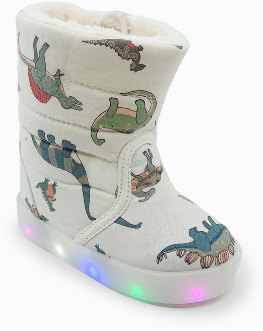 베이비솔 공룡나라 LED 털부츠