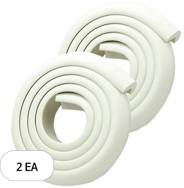 코코맘 고급형 모서리보호대, 다크화이트, 2개