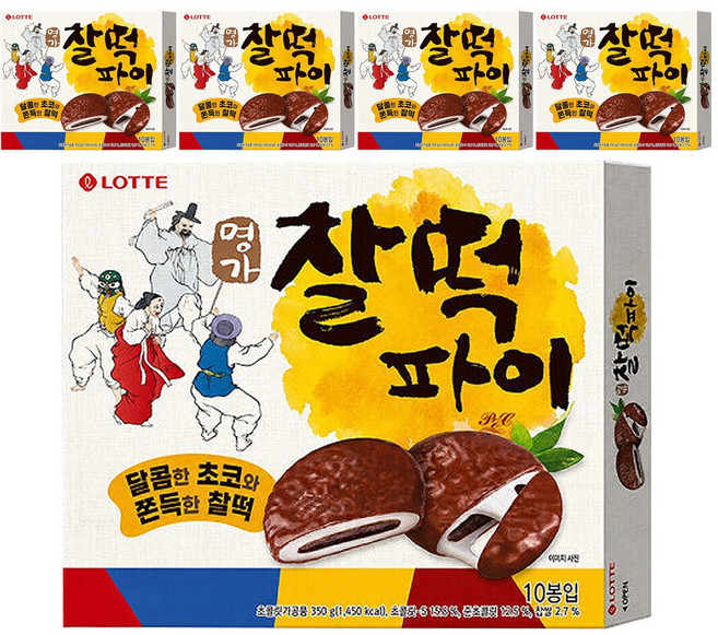 롯데 명가찰떡파이 10입 350G x 5개