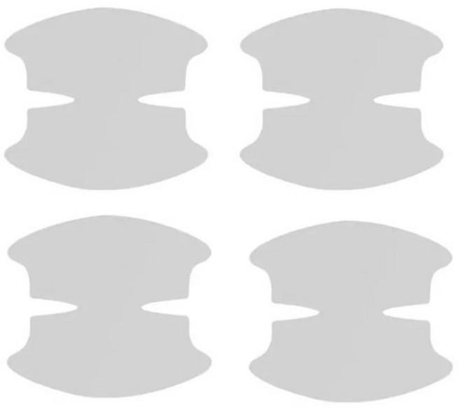 스크래치 방지 차량 도어컵 보호 스티커, 1세트, 투명