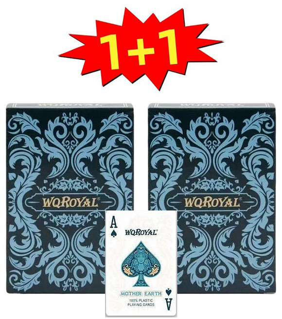 1+1 포커카드 가족 술자리 보드게임 PVC, 딥그린