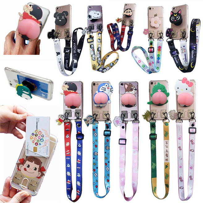 갤럭시 진2 SM-A202K 세트 핸드폰 케이스 목걸이 스마트톡 카드 수납 투명 젤리 실리콘 휴대폰 스트랩 그립톡 거치대 크로스백 숄더 그립 핑거 홀더 스탭hee