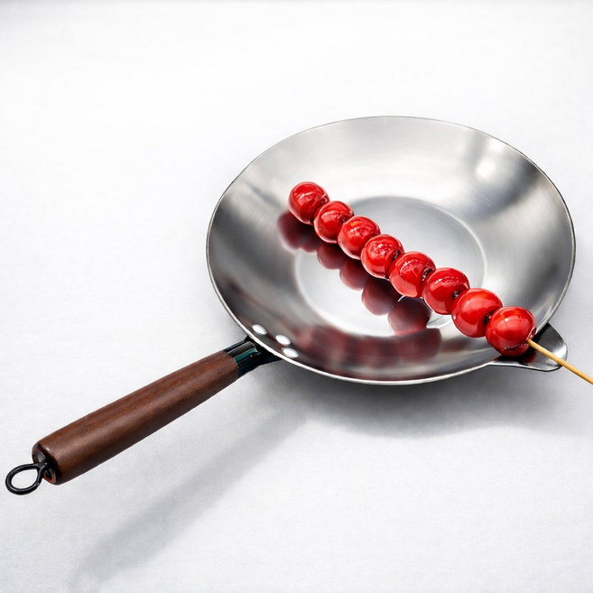 탕후루 냄비 인덕션 가스렌지 겸용 스텐 튀김 후라이팬, 1개, 40cm