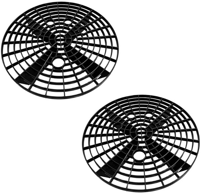 SUVnie 2 PCS 세차 버킷 인서트 및 디 키트용 트랩 먼지 트럭 SUV용 방진 오토 워시 필터는 직경 12인치 버킷에 자동차 액세서리(블랙 레드), Black