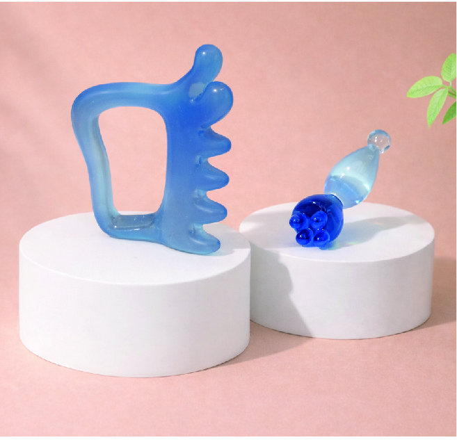 블렌포밍 얼굴괄사 바디괄사 2종 세트 하루5분 림프마사지 홈케어, BLUE / 블루 괄사 2종, 1세트