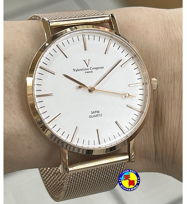 Valentino Coupeau 腕錶 玫瑰金 3ATM 防水石英錶 61576RG-1
