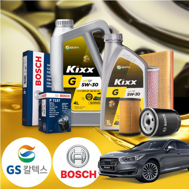 제네시스EQ900 3.8GDI 가솔린 킥스 G 5W30 합성엔진오일세트 7Liter, 1개