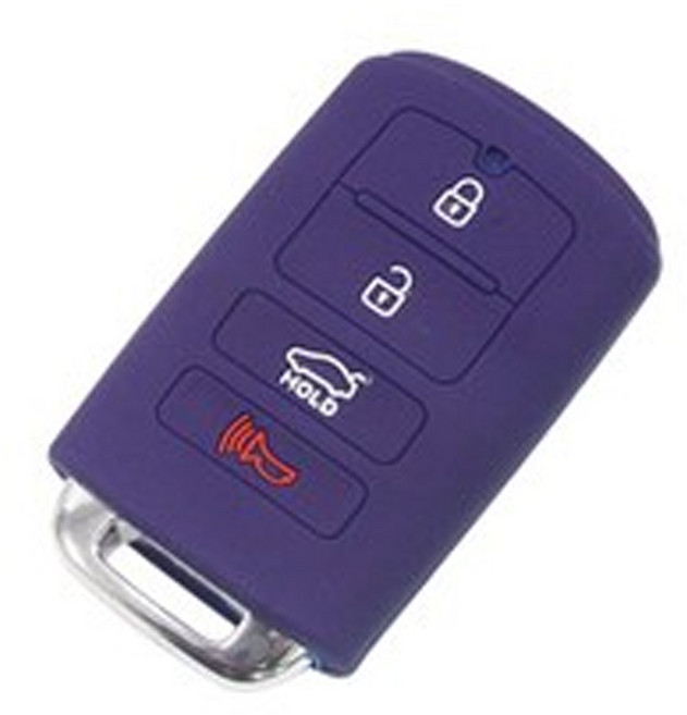 기아 호환 실리콘 키케이스, 중신형, 딥블루, .