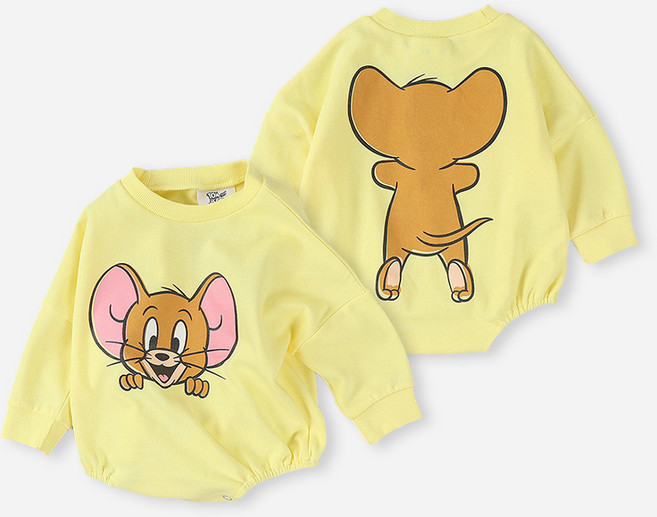 유아 아기 바디슈트 베이비슈트 톰&제리까꿍수트