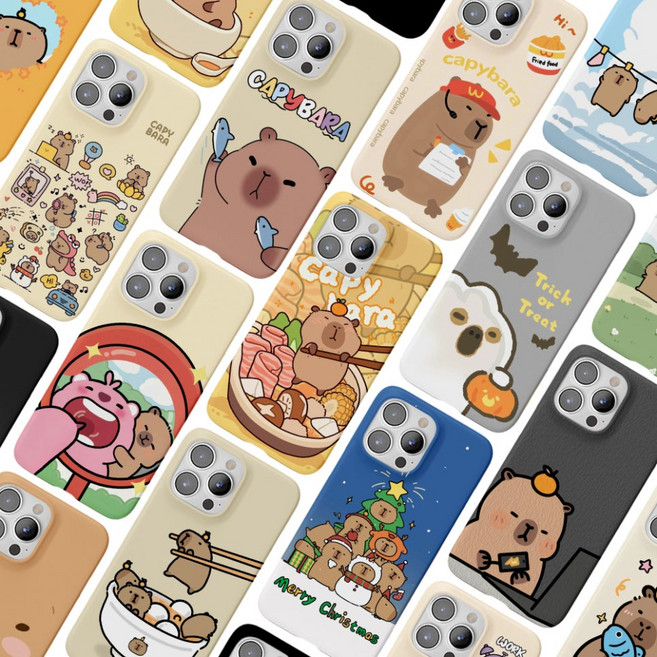 귀여운 카피바라 케이스 AT-M130 AT-M150 시나모롤폰 포켓몬폰2 포켓몬폰3 잼폰2 잼폰3 마이브폰