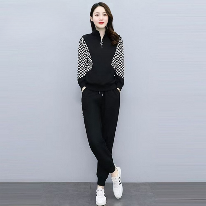 오스틱니 90kg까지 빅사이즈 여성 봄가을 초특가 트레이닝 운동복 세트