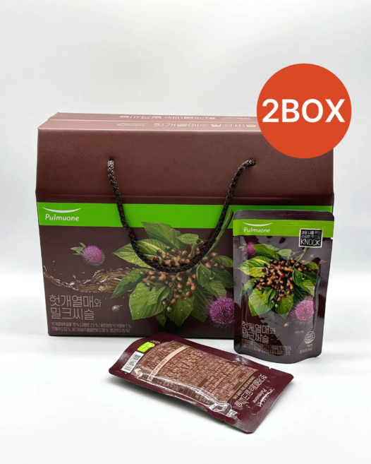 풀무원 녹즙 헛개열매와 밀크씨슬, 30포, 2박스, 100ml