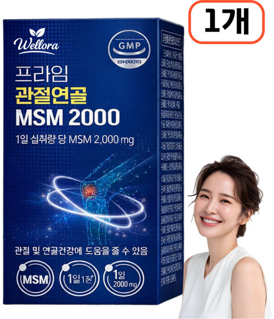 12통 구매시 관절엔 아나파랙틴 천심련 증정 / 관절 연골 미국 MSM 영양제, 1개, 90정